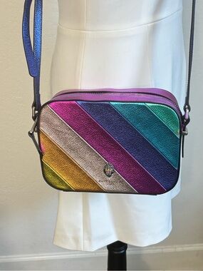 Authentic Kurt Geiger London Rainbow Camera Kensington Crossbody Bags